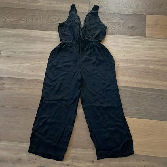 Revolve Privacy Please Ganzel Plunge Neck Sleeveless Black Jumpsuit Size Medium - Picture 11 of 13